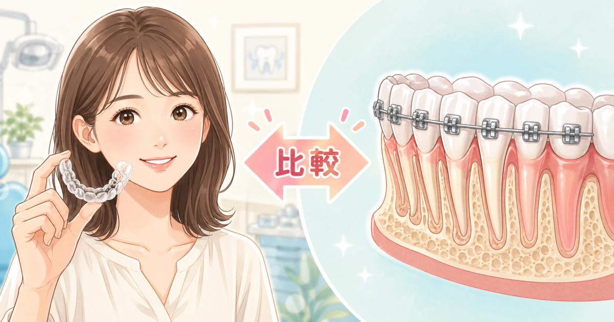 アライナー矯正とワイヤー矯正の基本的な仕組み