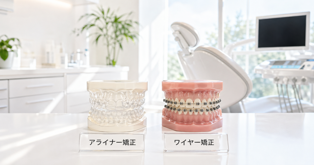 アライナー矯正とワイヤー矯正の違いは？判断基準を歯科医師が解説